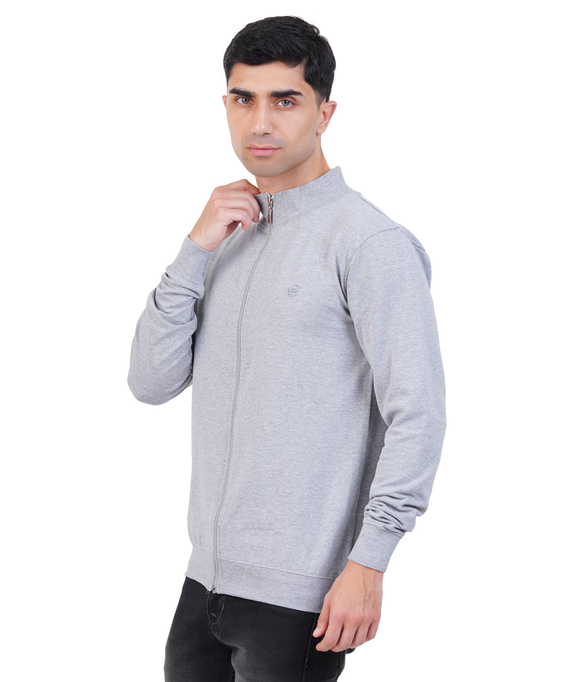 White High Neck Zipper