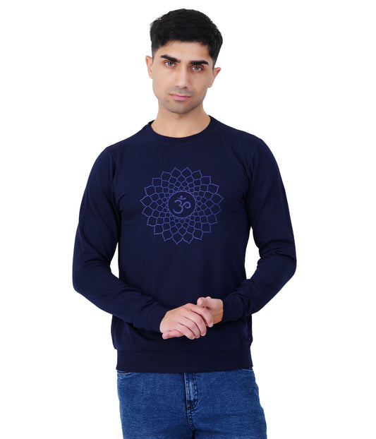 Blue Printed Sweat Shirts