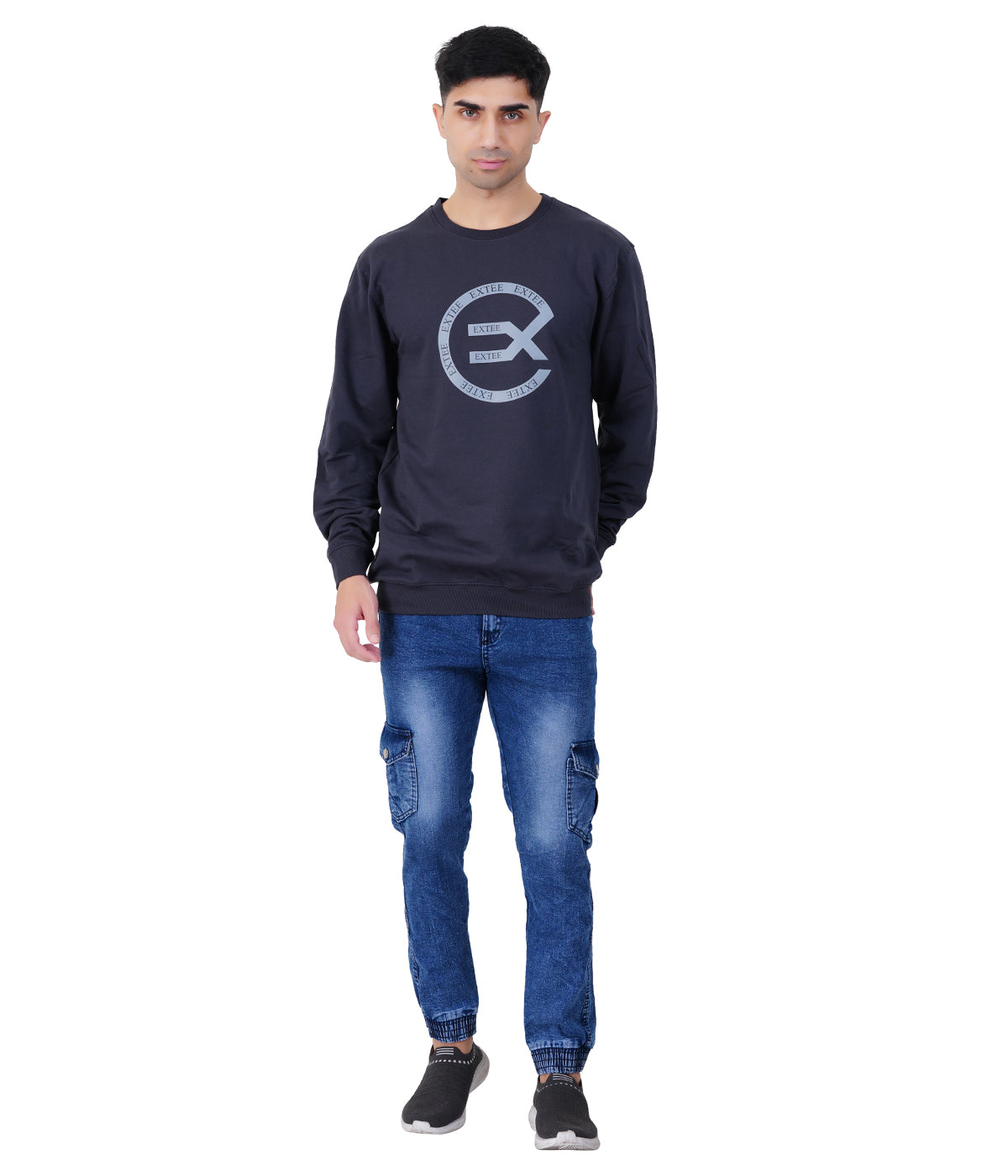 Anthracite Printed Sweat Shirts