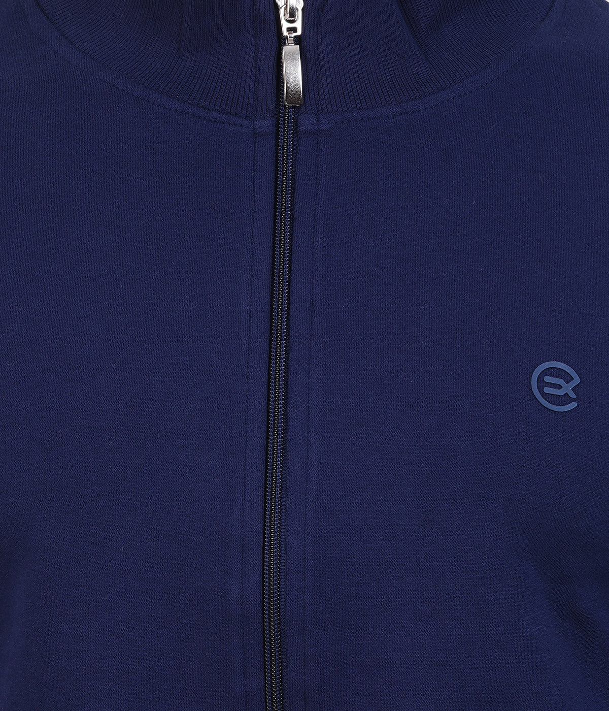 Blue High Neck Zipper