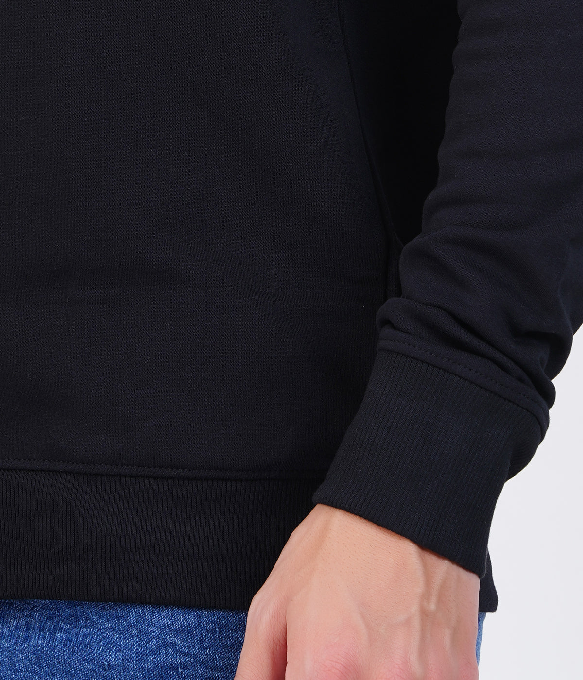 Black High Neck Zipper