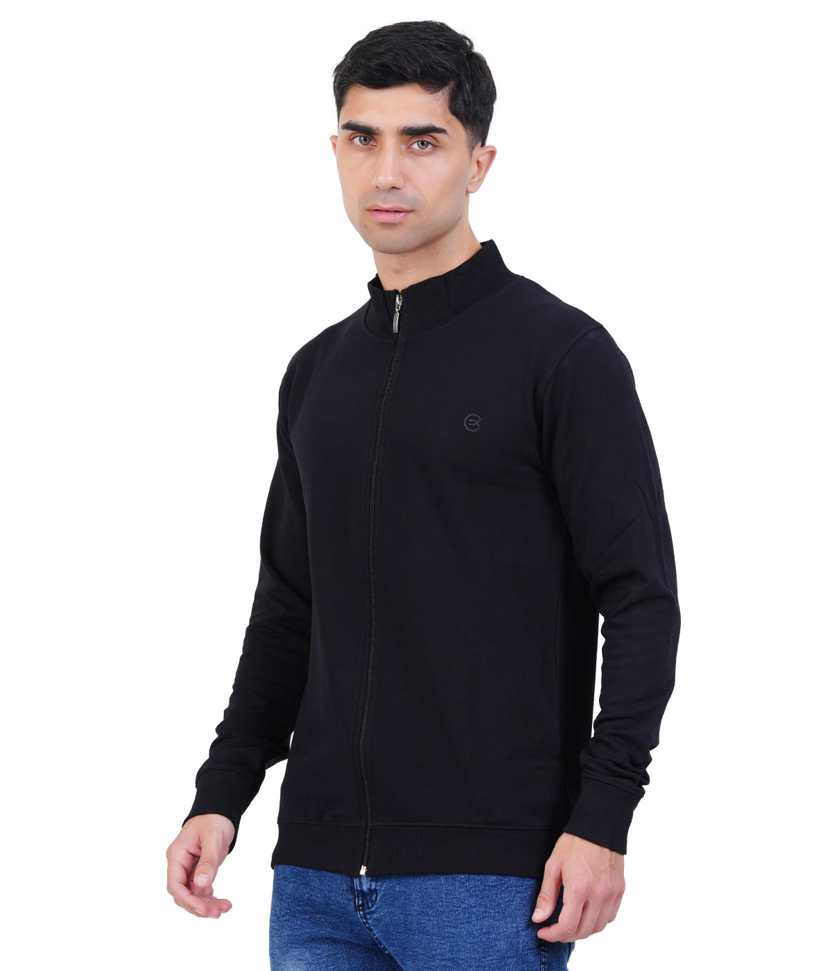 Black High Neck Zipper