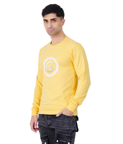Yellow Printed Sweat Shirts