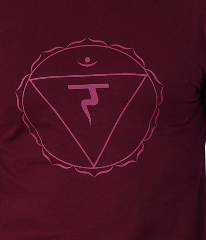 Wine Red Printed Sweat Shirts