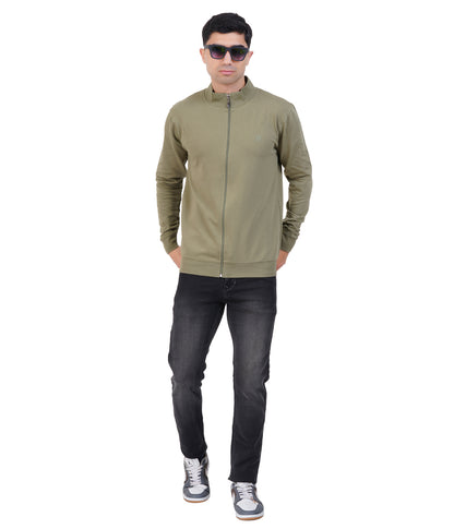 Green High Neck Zipper