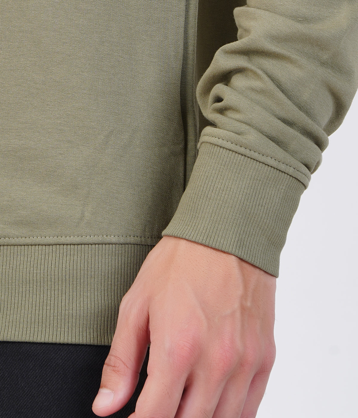 Green High Neck Zipper