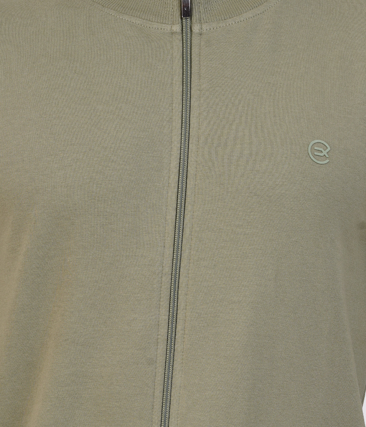 Green High Neck Zipper