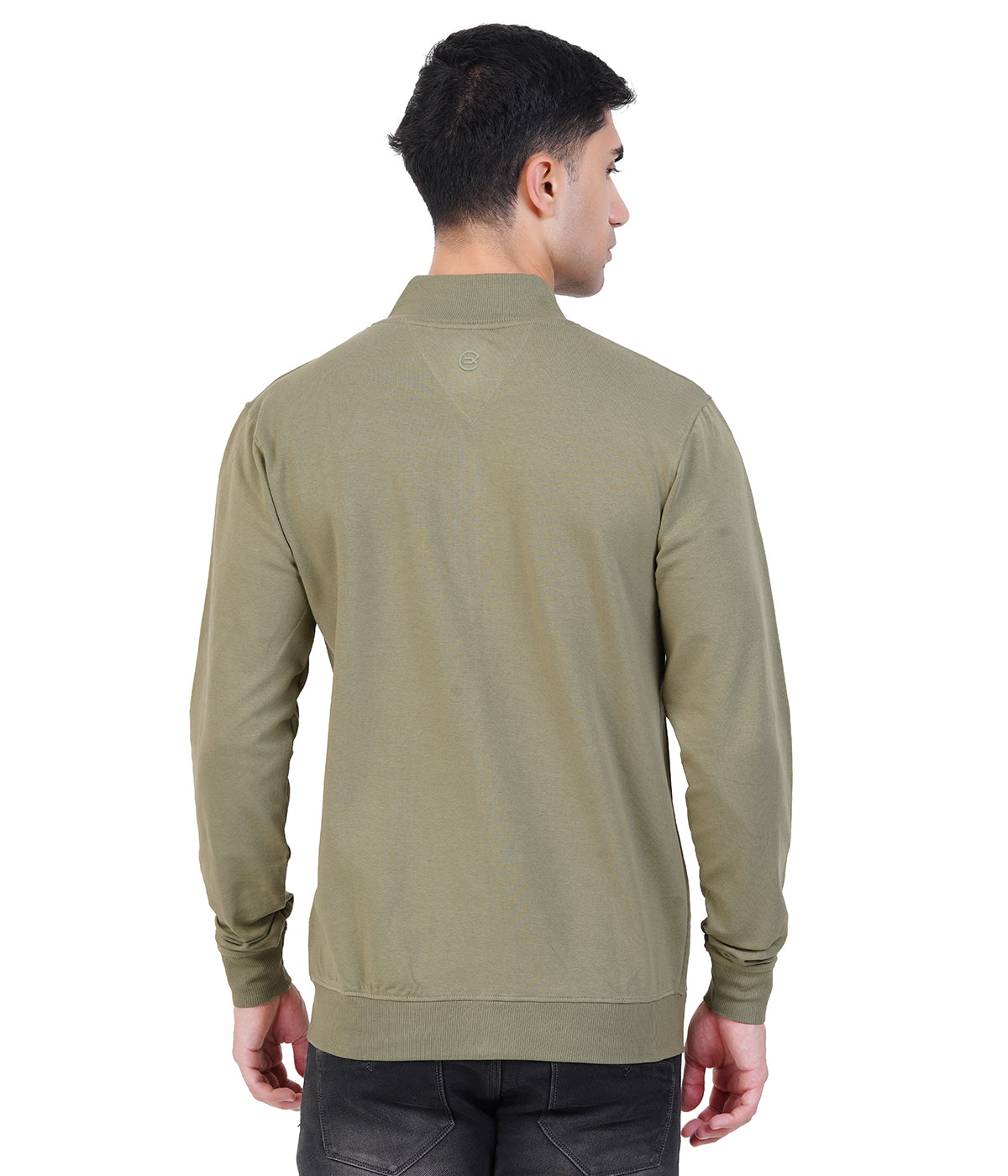 Green High Neck Zipper