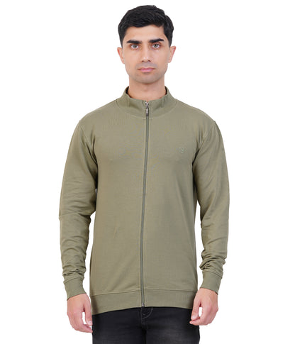 Green High Neck Zipper