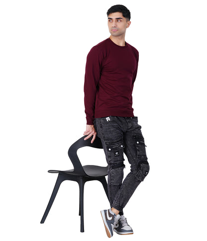 Wine Red Sweat Shirts