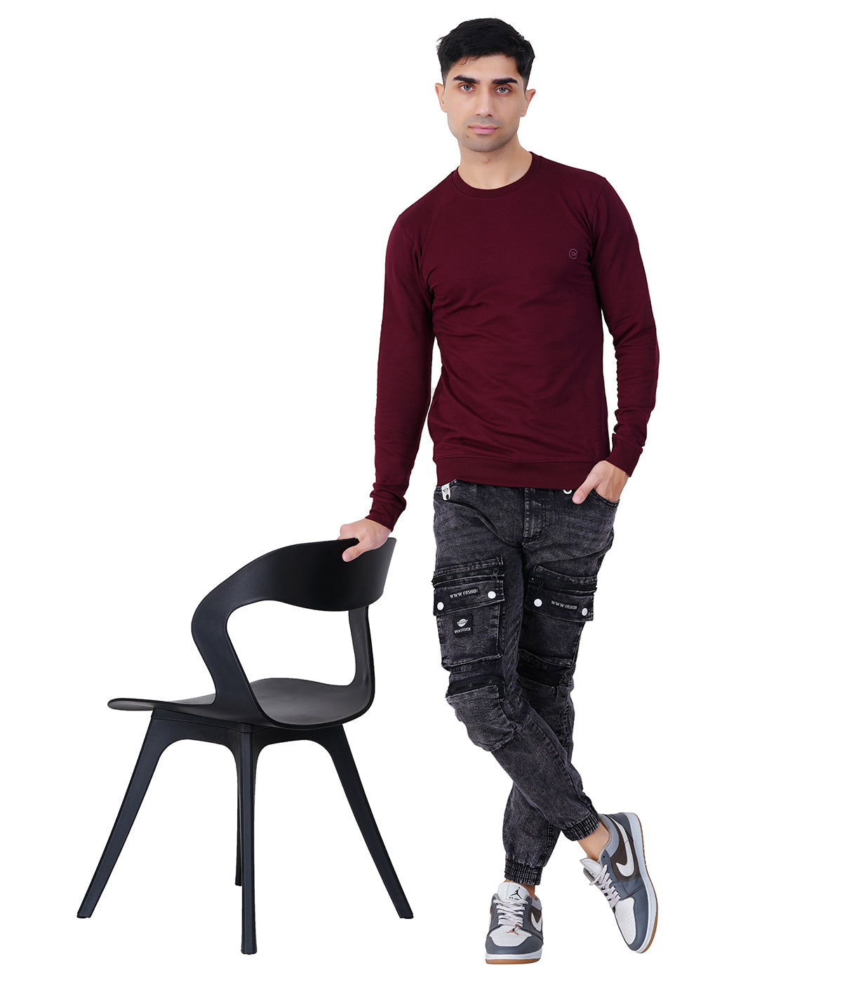 Wine Red Sweat Shirts