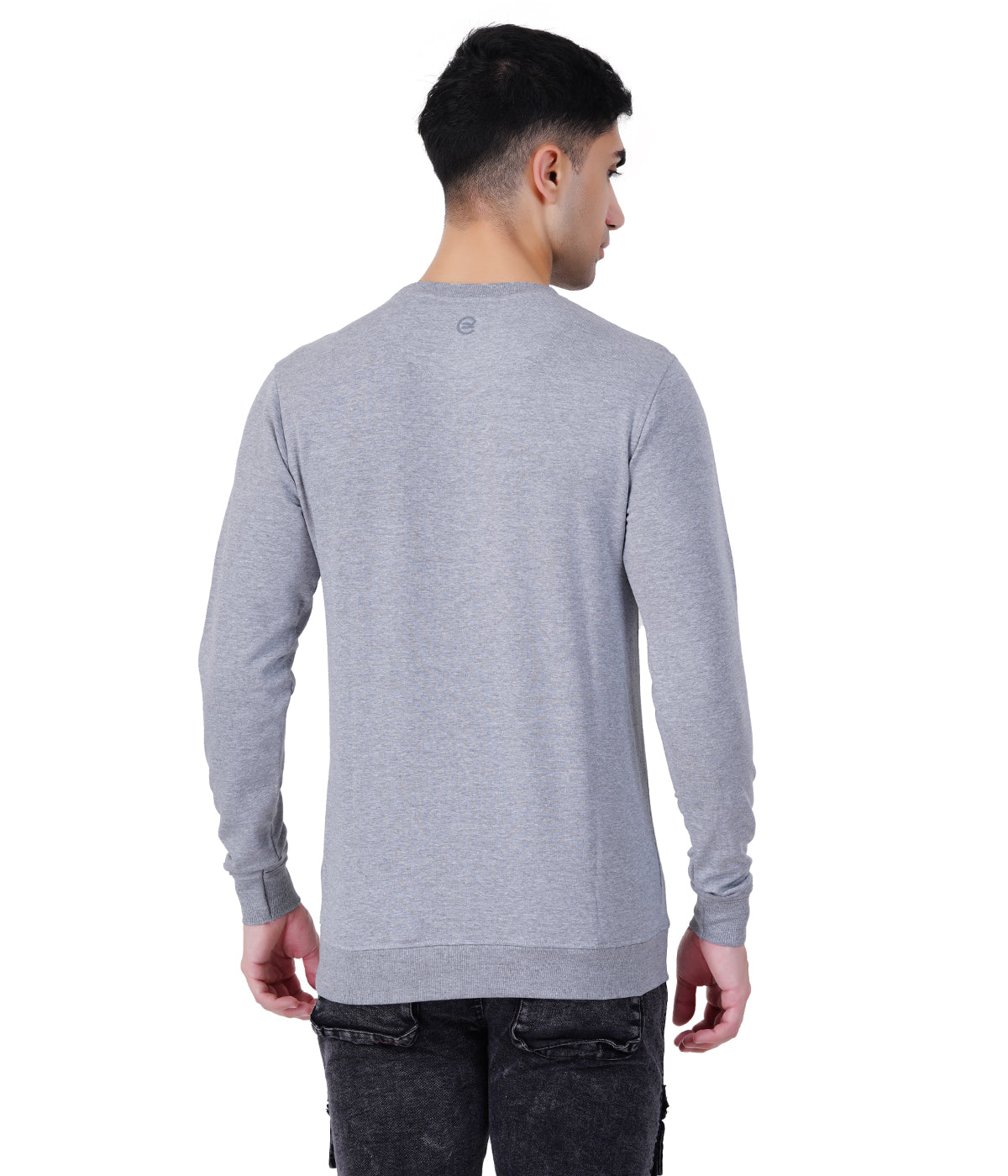Grey Melange Sweat Shirts