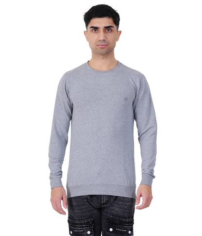Grey Melange Sweat Shirts