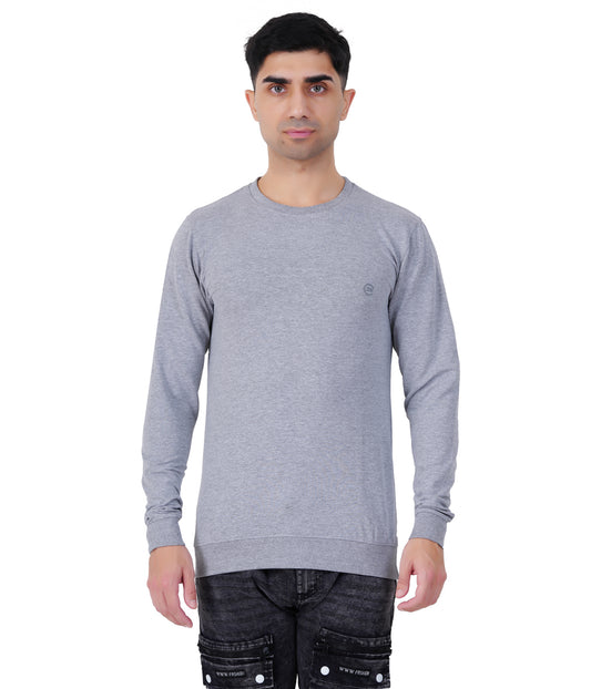 Grey Melange Sweat Shirts