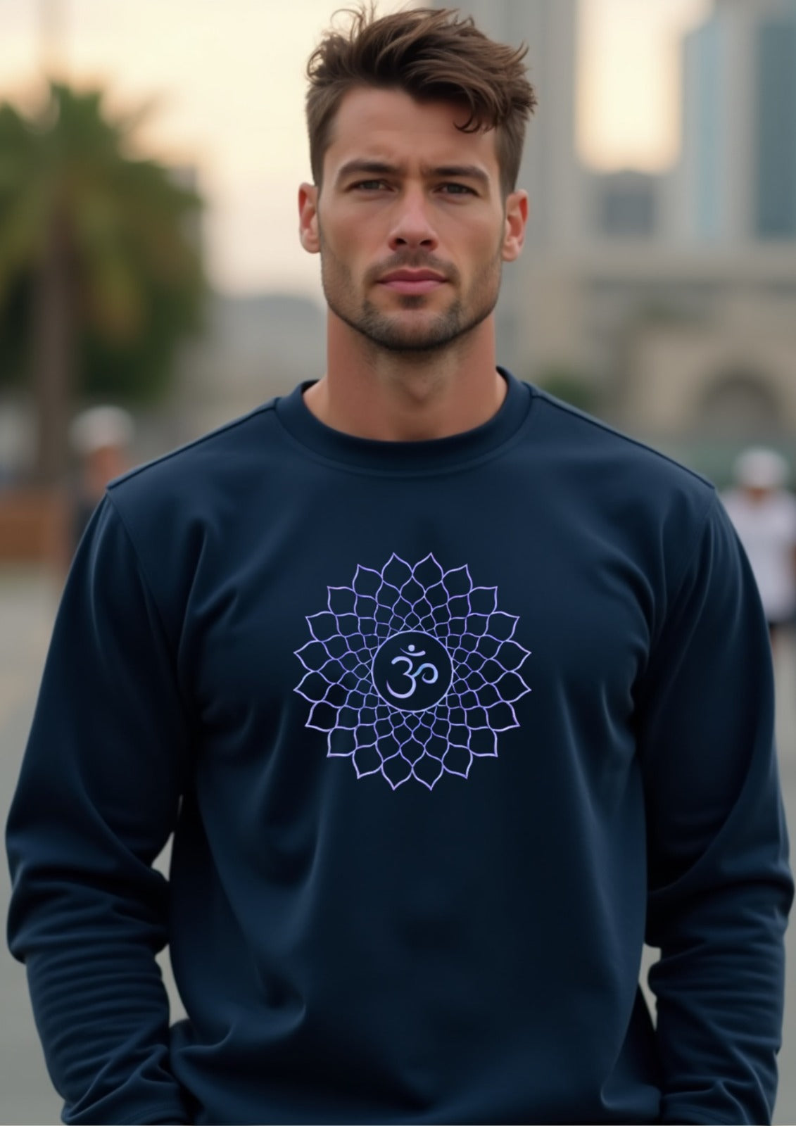 Blue Printed Sweat Shirts